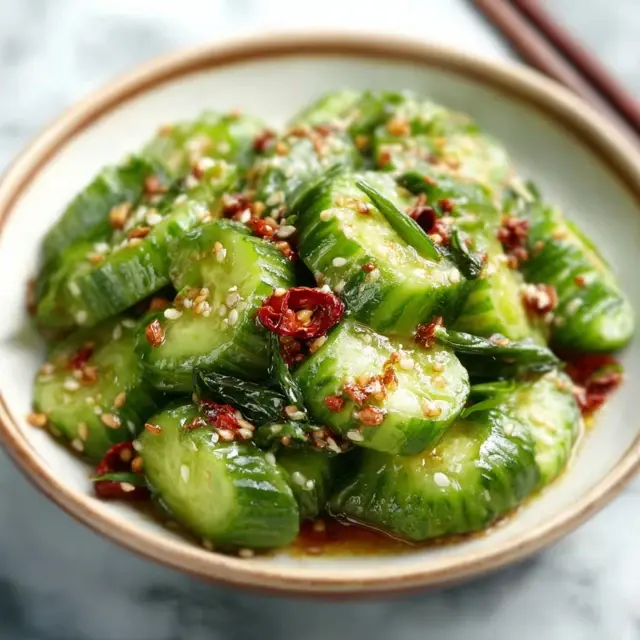 ASIAN CUCUMBER SALAD: MINUTES!