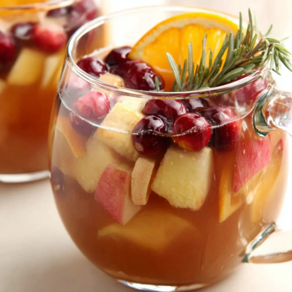 Easy Thanksgiving punch recipe second content image showing the finished festive drink.