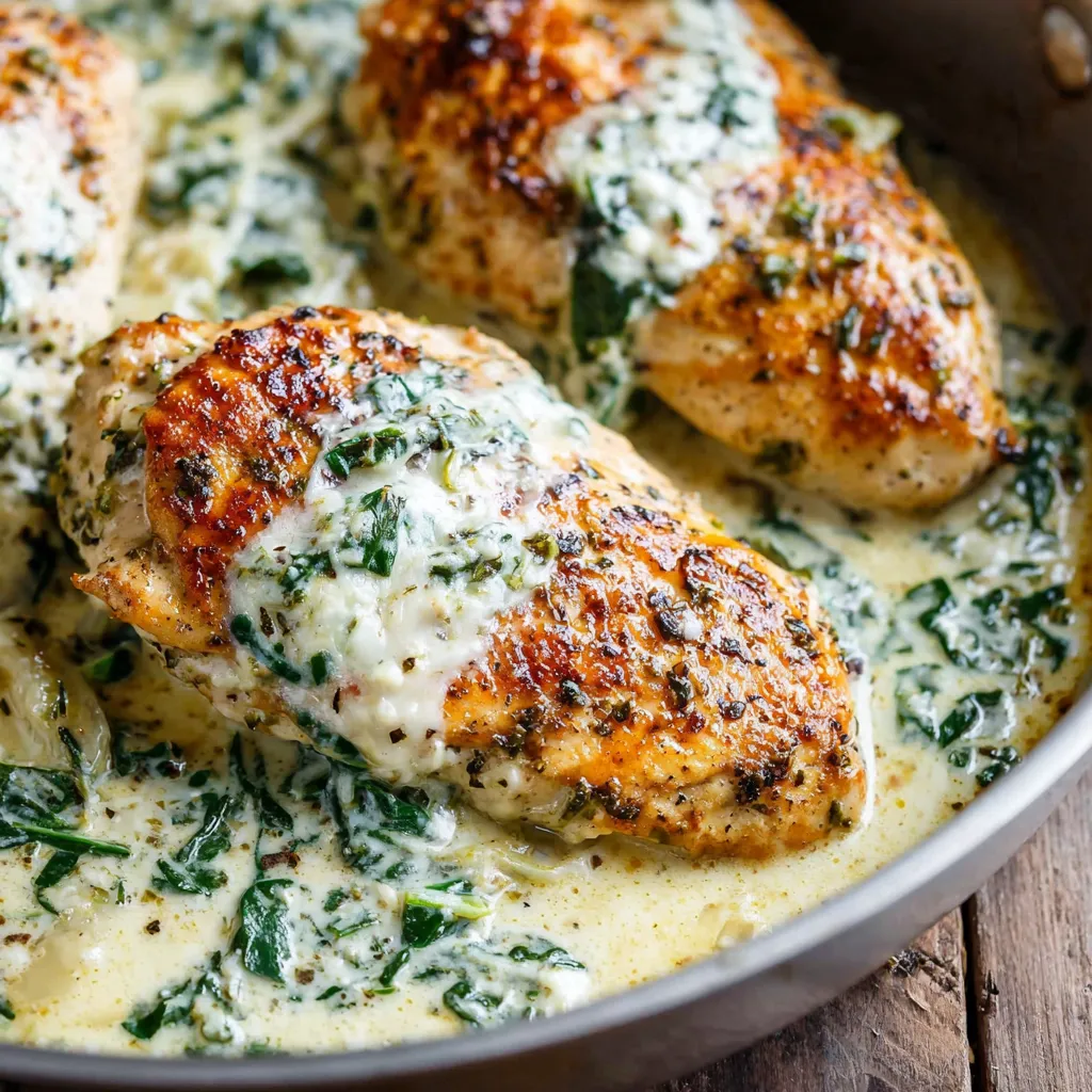 Creamy Garlic Parmesan Chicken ready to serve, showcasing its rich sauce and tender chicken.