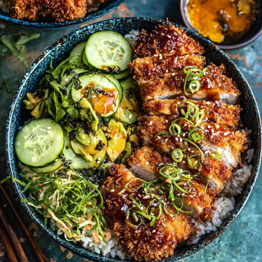 Enjoy a quick and delicious homemade crispy Japanese katsu bowl ready in just 30 minutes.