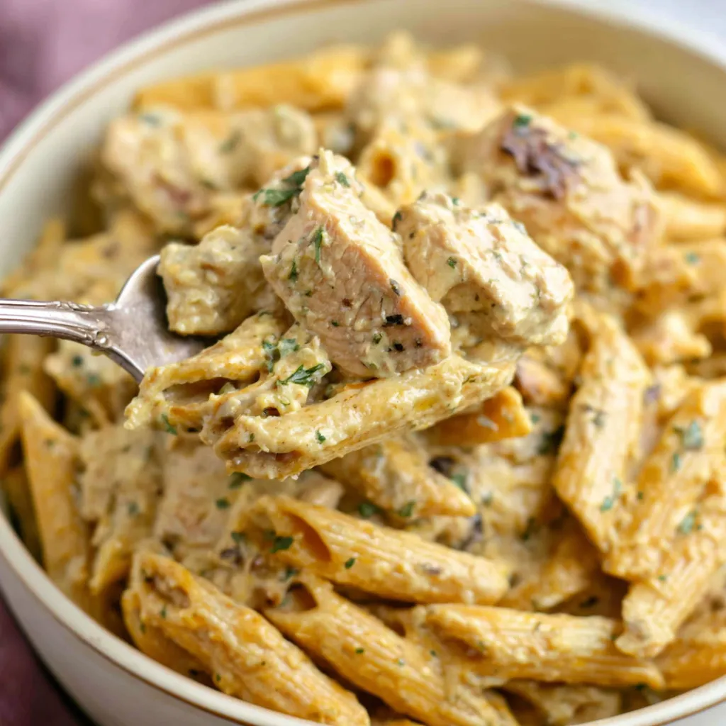 AMAZING GARLIC PARMESAN CHICKEN PASTA RECIPE