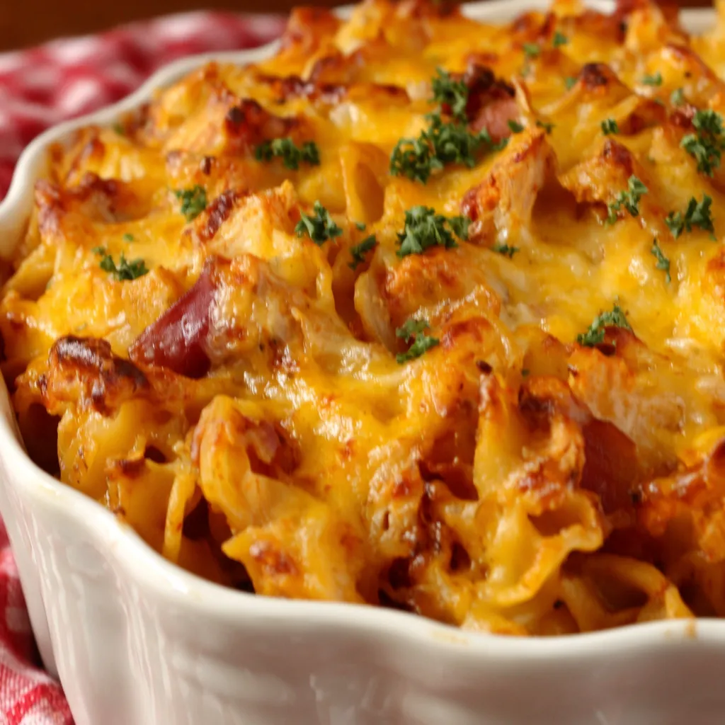 BEST SMOKY BBQ CHICKEN MAC AND CHEESE