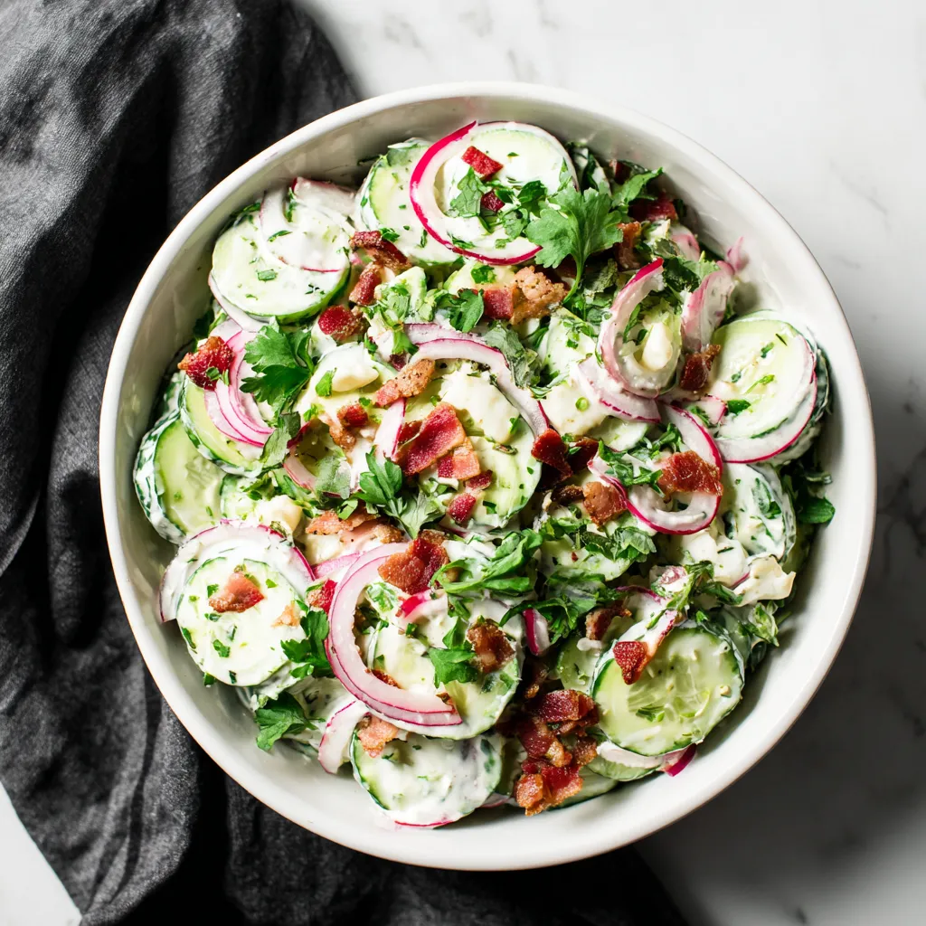 CREAMY BACON CUCUMBER DELIGHT