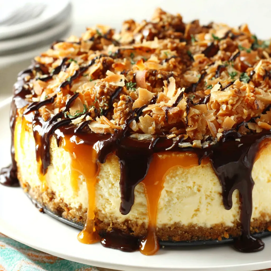 DECADENT SAMOA CHEESECAKE RECIPE EASY