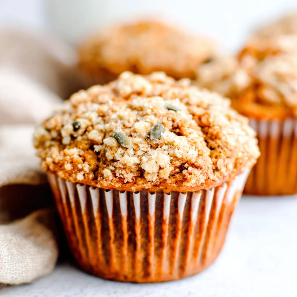 IRRESISTIBLE APPLE PUMPKIN STREUSEL MUFFINS