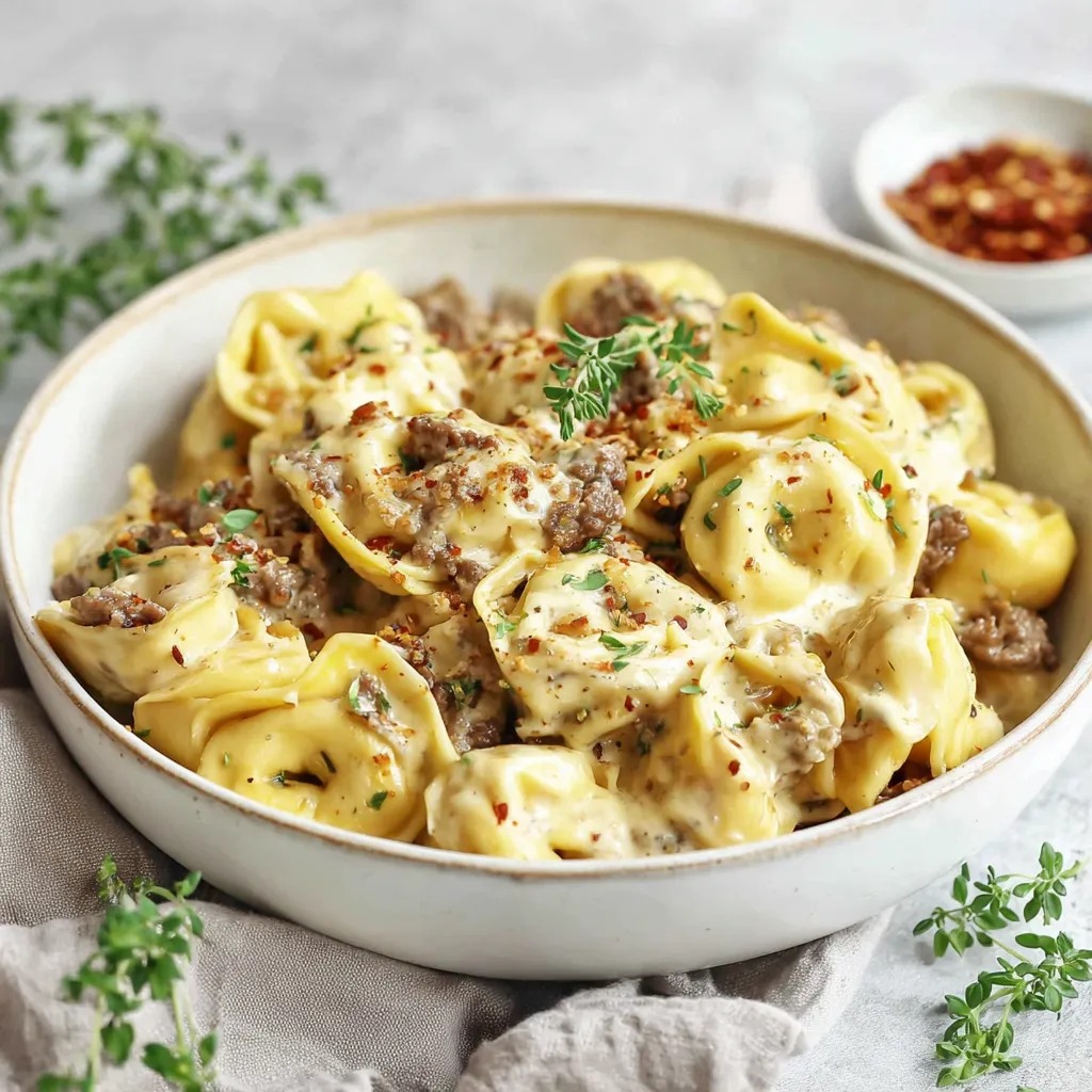 PERFECT PHILLY CHEESESTEAK TORTELLINI PASTA