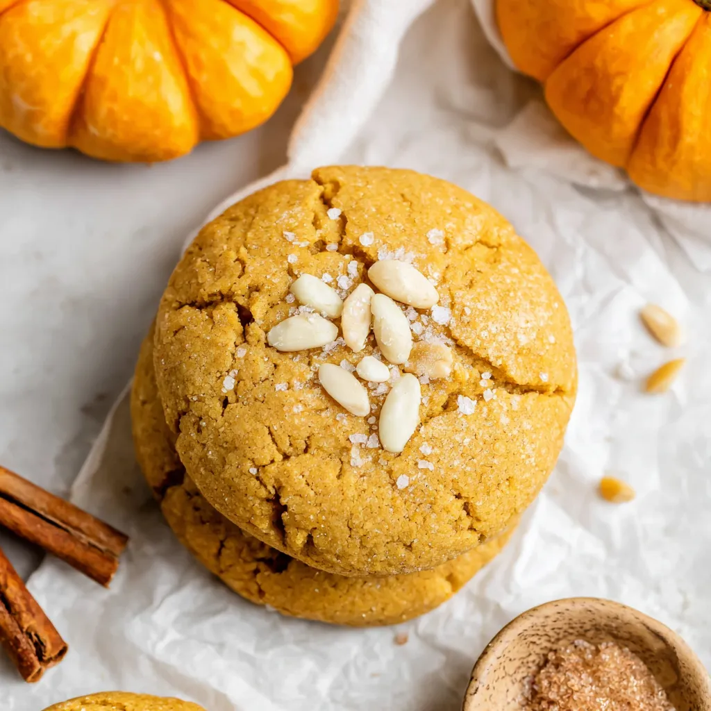 Easy pumpkin spice sugar cookies are beautifully arranged on a plate, showcasing their festive fall flavors and inviting readers to try this simple homemade recipe.