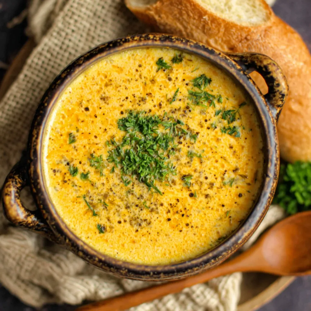 ULTIMATE CHEDDAR GARLIC HERB POTATO SOUP