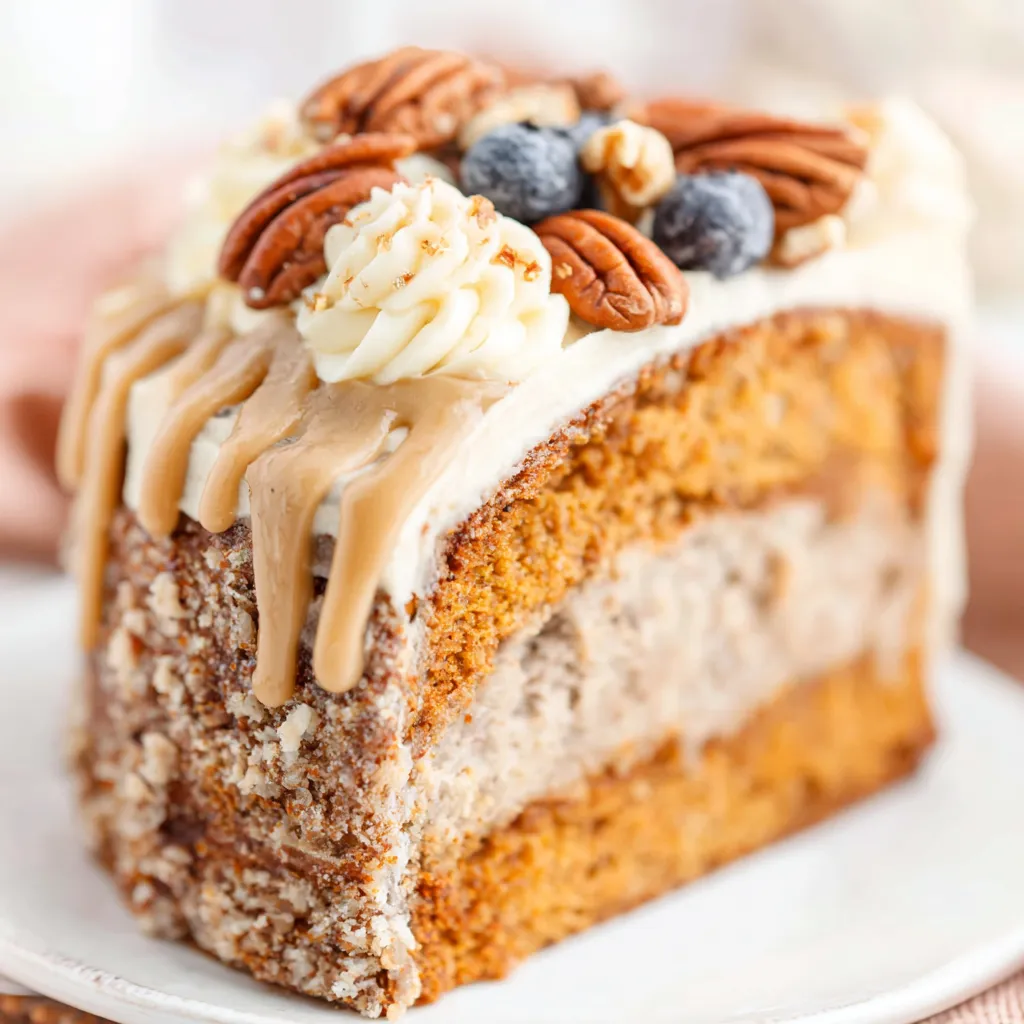 A delicious Thanksgiving Piecaken, a decadent dessert combining pie and cake, is displayed as a secondary image in an article.