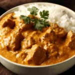 Delicious Butter Chicken featured image showcases the rich, creamy texture and vibrant color of this classic Indian dish.
