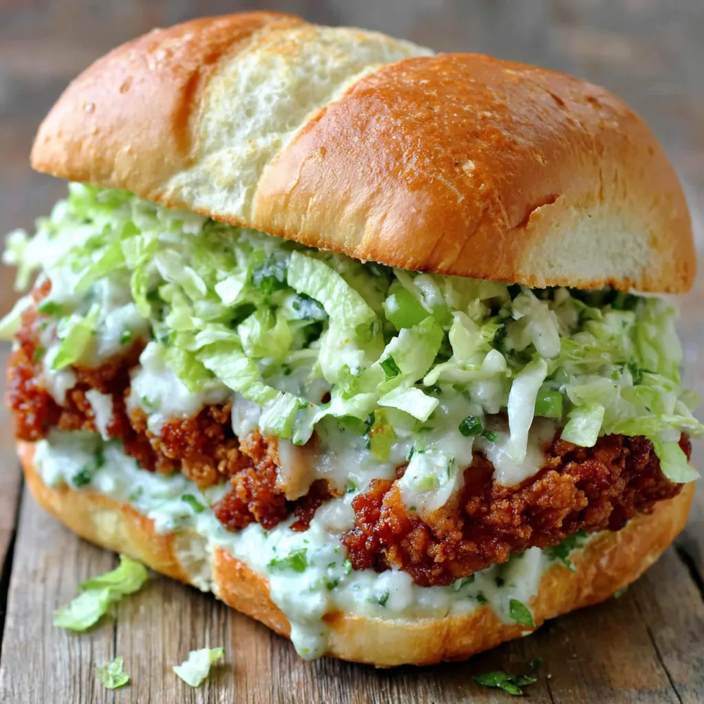 BEST CRISPY CHICKEN CAESAR SANDWICH