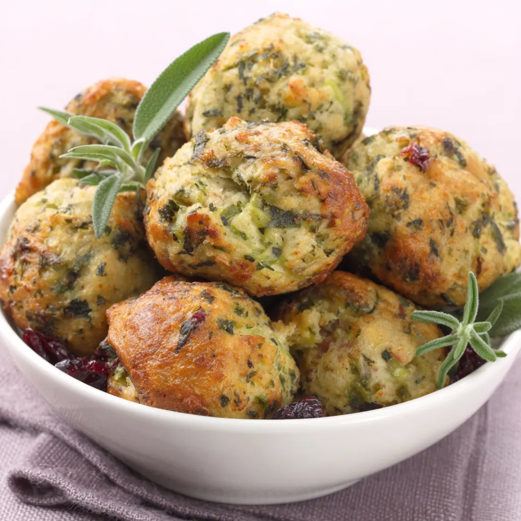 BEST THANKSGIVING STUFFING BALLS
