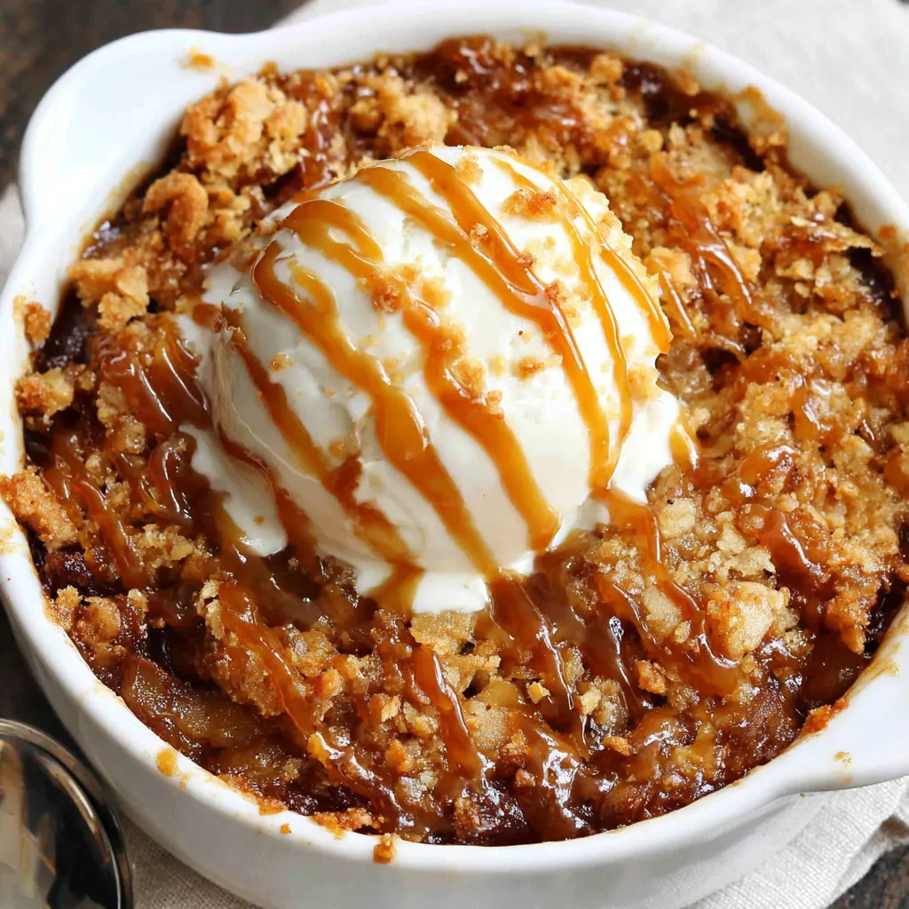 CROCKPOT CARAMEL APPLE DUMP CAKE EASY