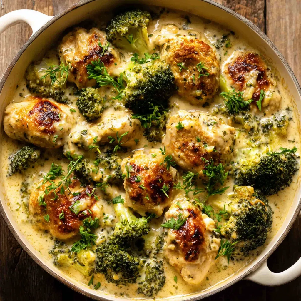 EASY BROCCOLI CHEDDAR CHICKEN