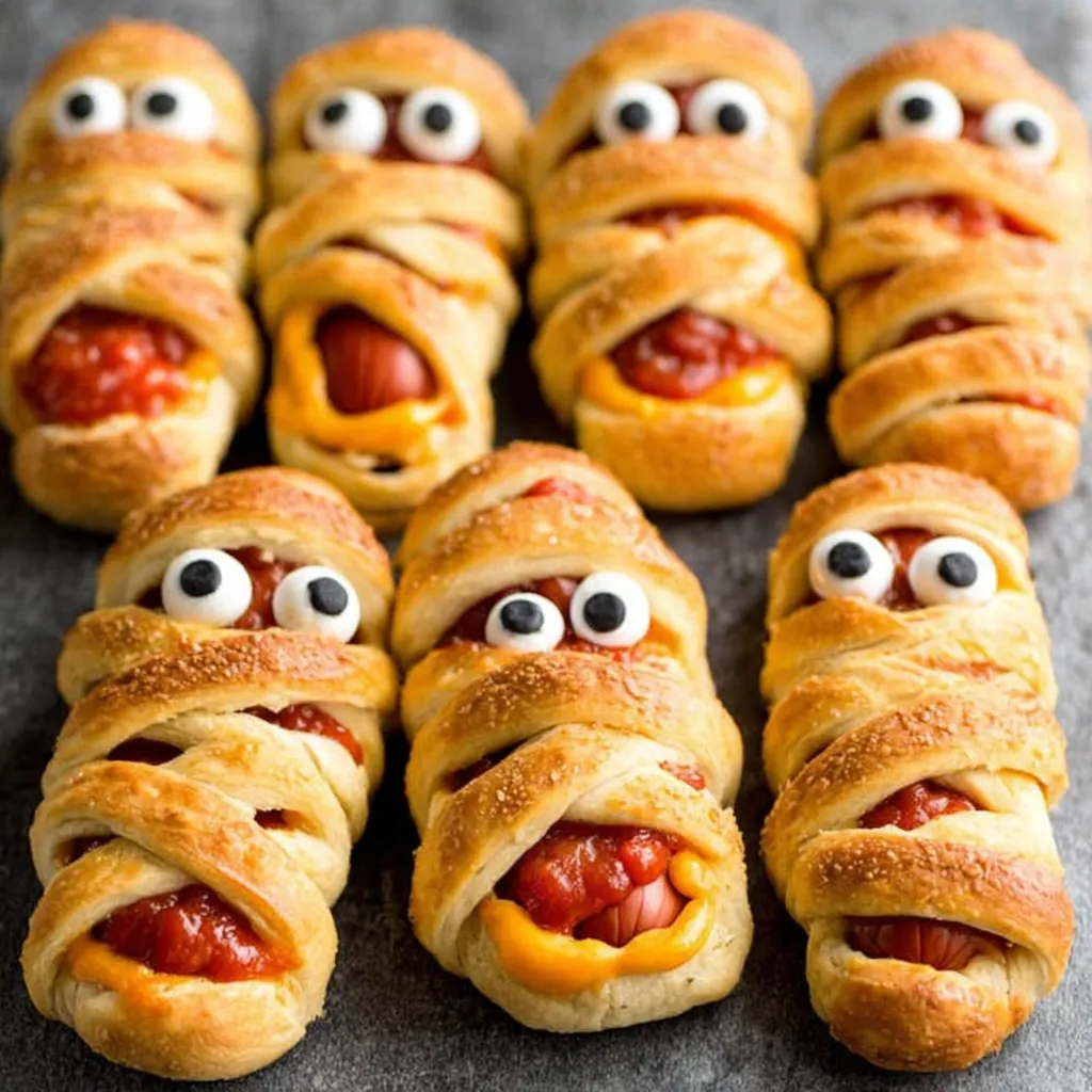 EASY MUMMY HOT DOGS RECIPE