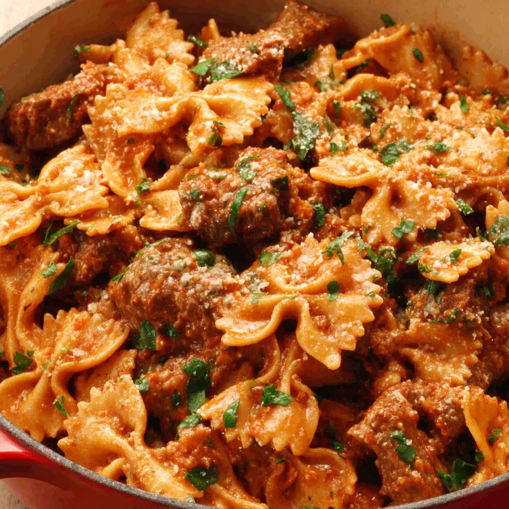 GARLIC BEEF PASTA ULTIMATE RECIPE