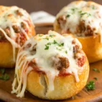 Garlic Bread Spaghetti Bowls are showcased in this featured image, highlighting the delicious combination of pasta and garlic bread.
