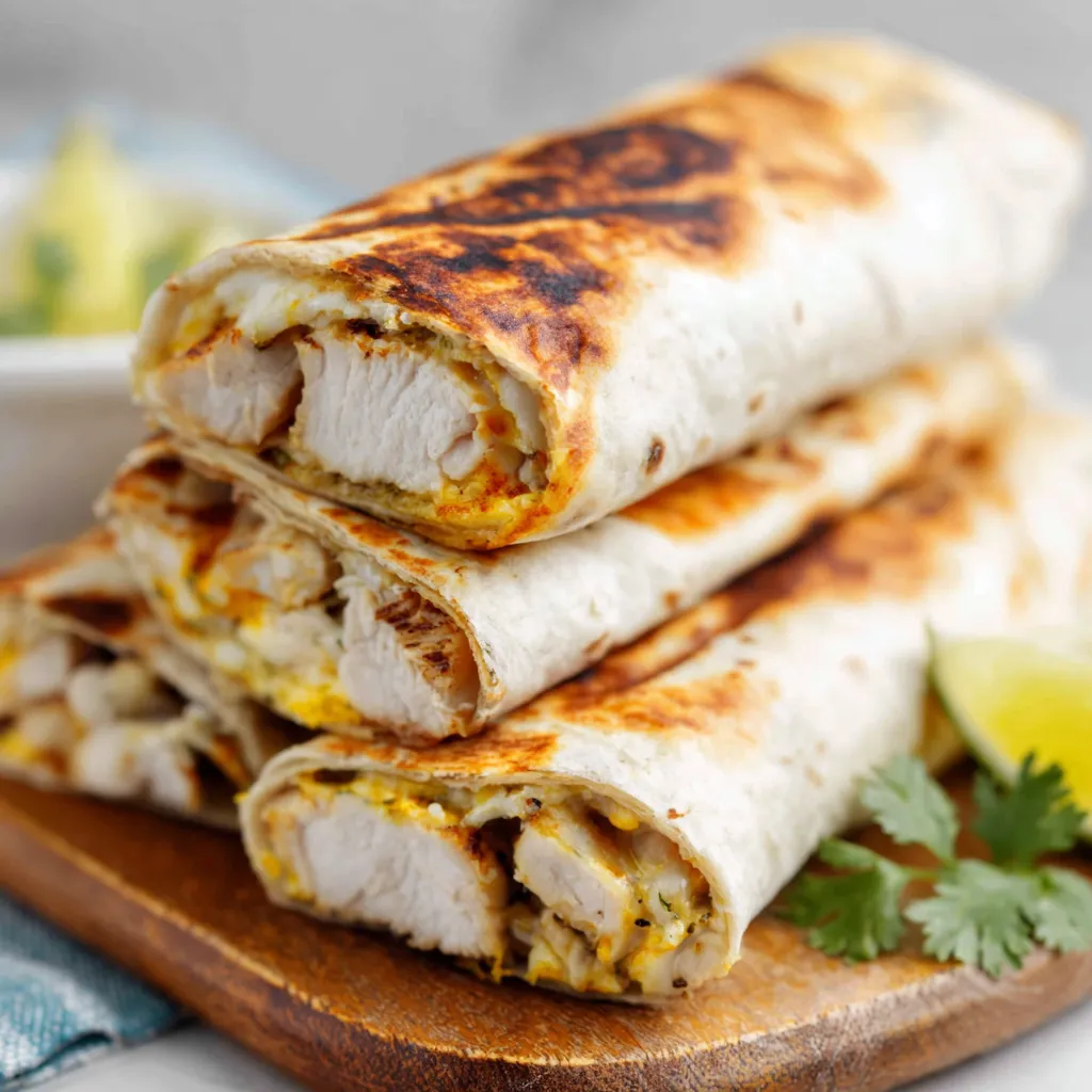 GARLIC CHEESE CHICKEN WRAPS IRRESISTIBLE