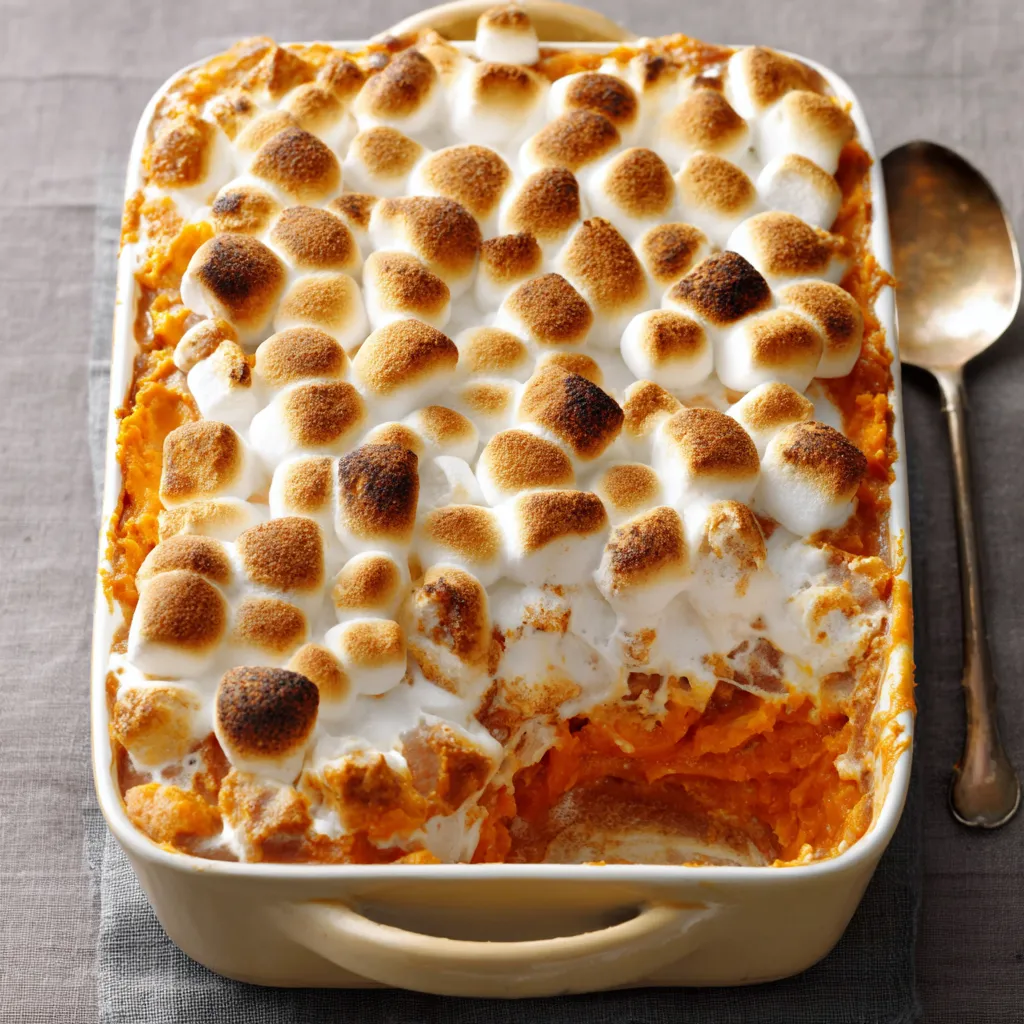 MARSHMALLOW SWEET POTATO CASSEROLE PERFECT