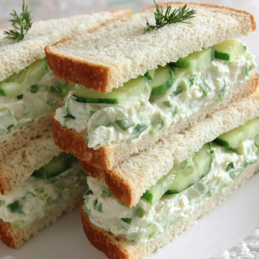 PERFECT CUCUMBER SALAD SANDWICHES