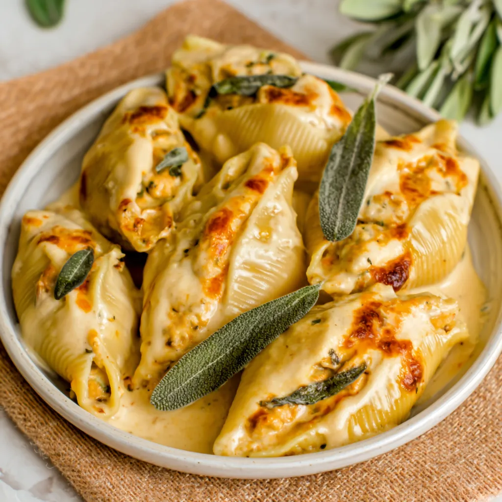 PERFECT PUMPKIN GOUDA STUFFED SHELLS