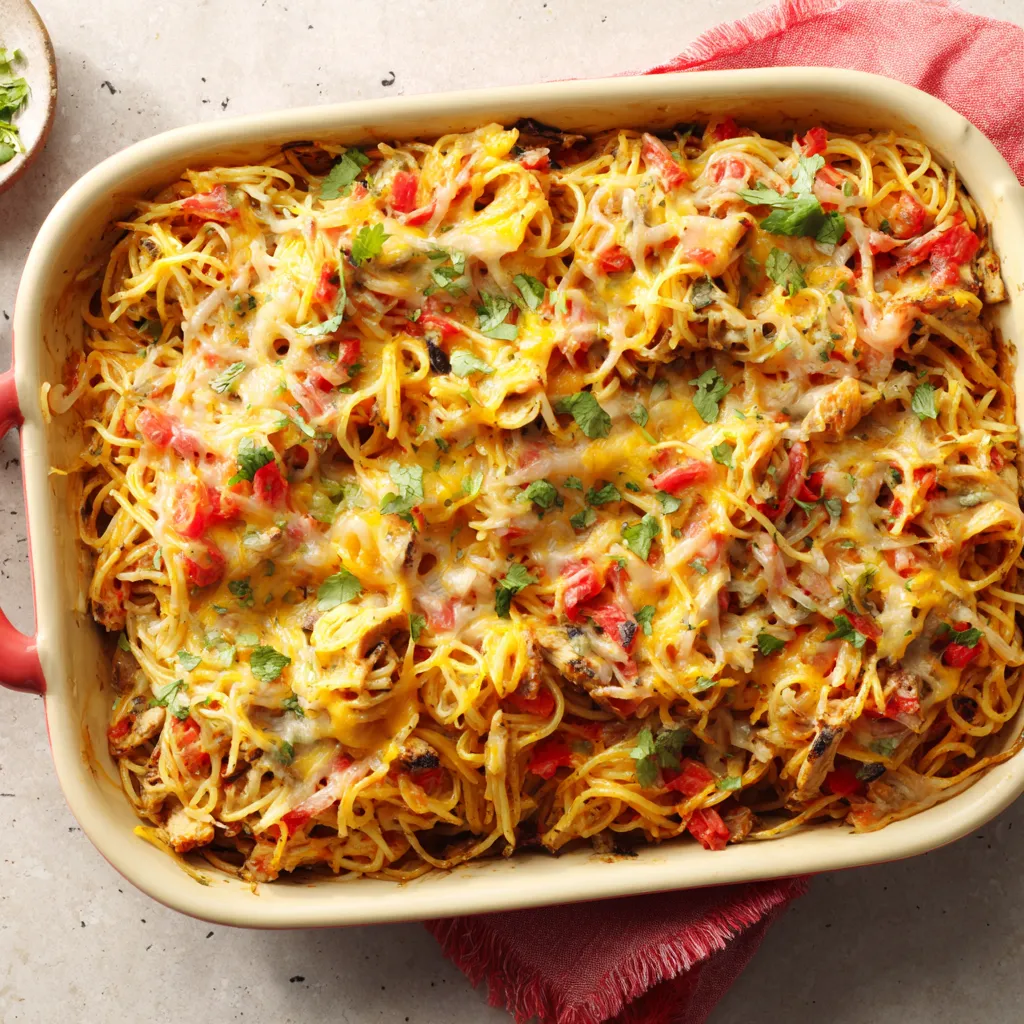 PERFECT SOUTHERN CHICKEN SPAGHETTI CASSEROLE
