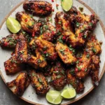 Juicy Pineapple Teriyaki Chicken Wings are glazed to perfection and make a delicious appetizer or main course.
