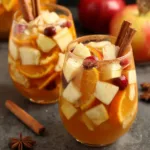 A glass of festive Pumpkin Spice Fireball Sangria is displayed as the article's featured image.