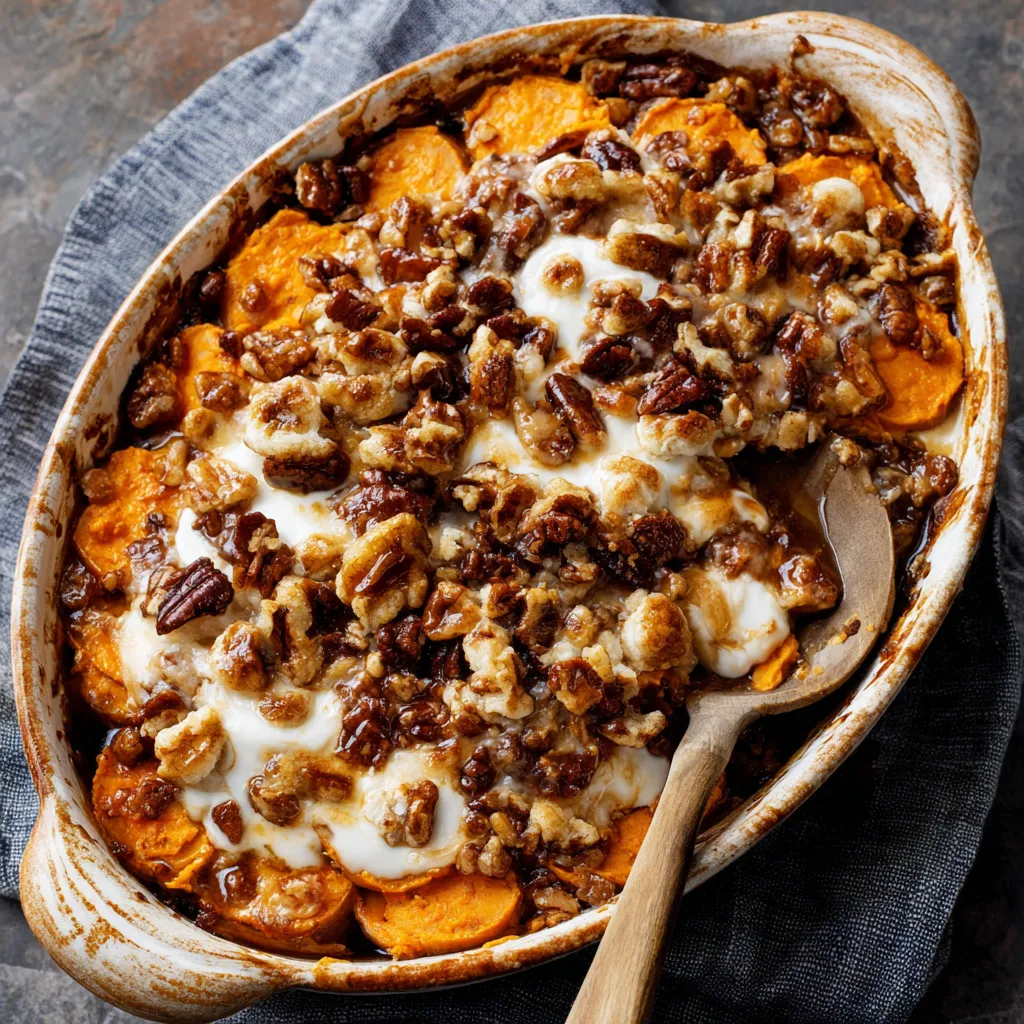 SOUTHERN MAPLE SWEET POTATO CASSEROLE PERFECT
