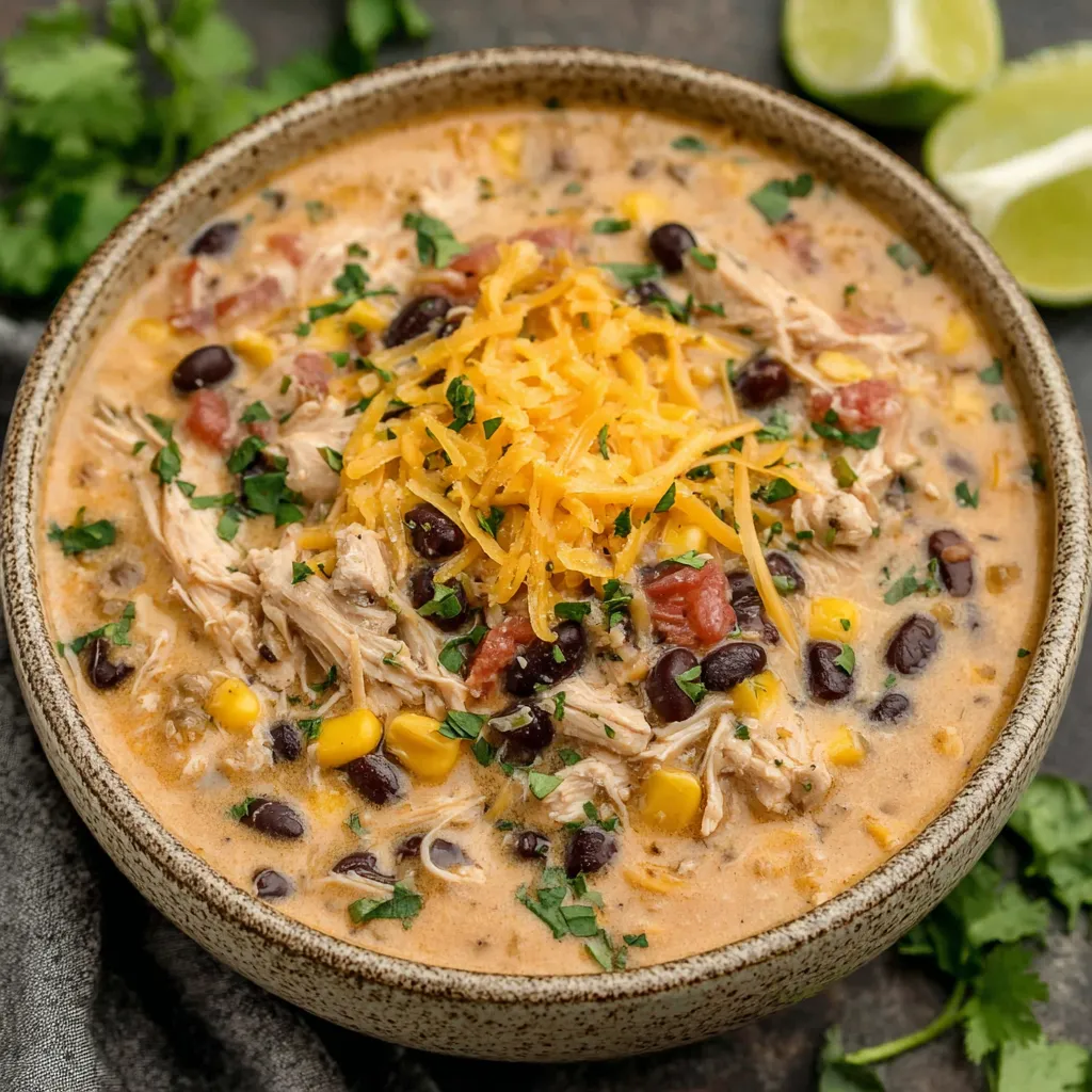 A comforting bowl of homemade Chicken Taco Soup is shown as the featured image.