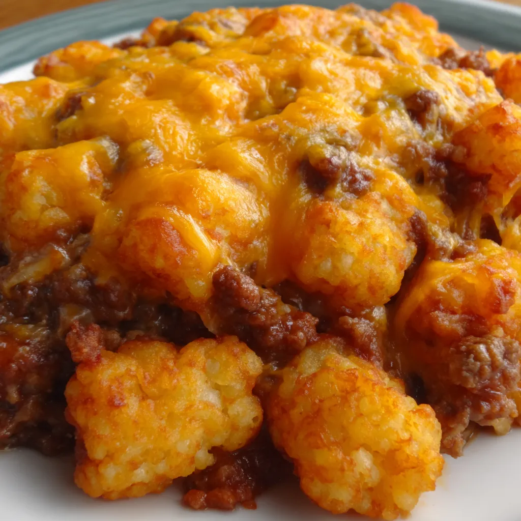 Chili Cheese Tater Tot Casserole featured image showcases a delicious and comforting baked dish.