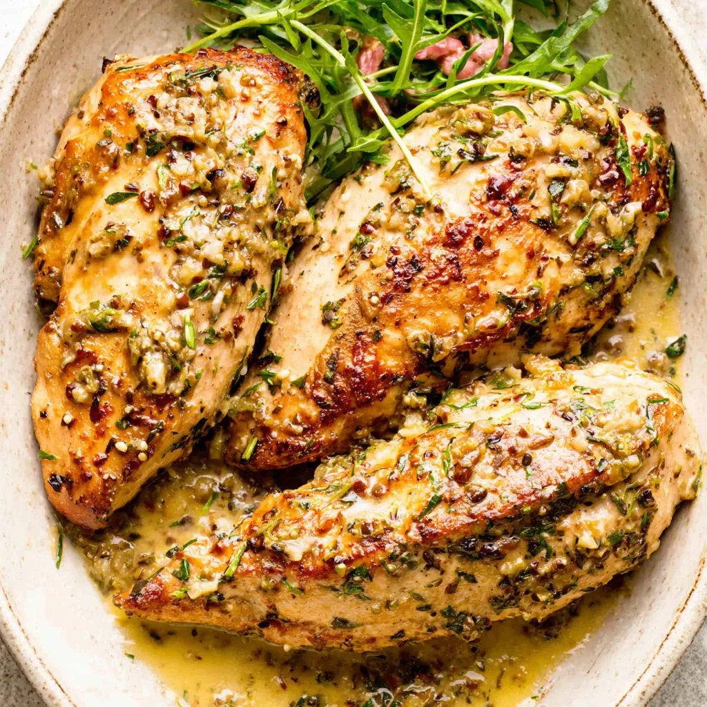 Close-up shot of creamy, delicious Marry Me Chicken, showcasing its rich sauce and tender chicken pieces.