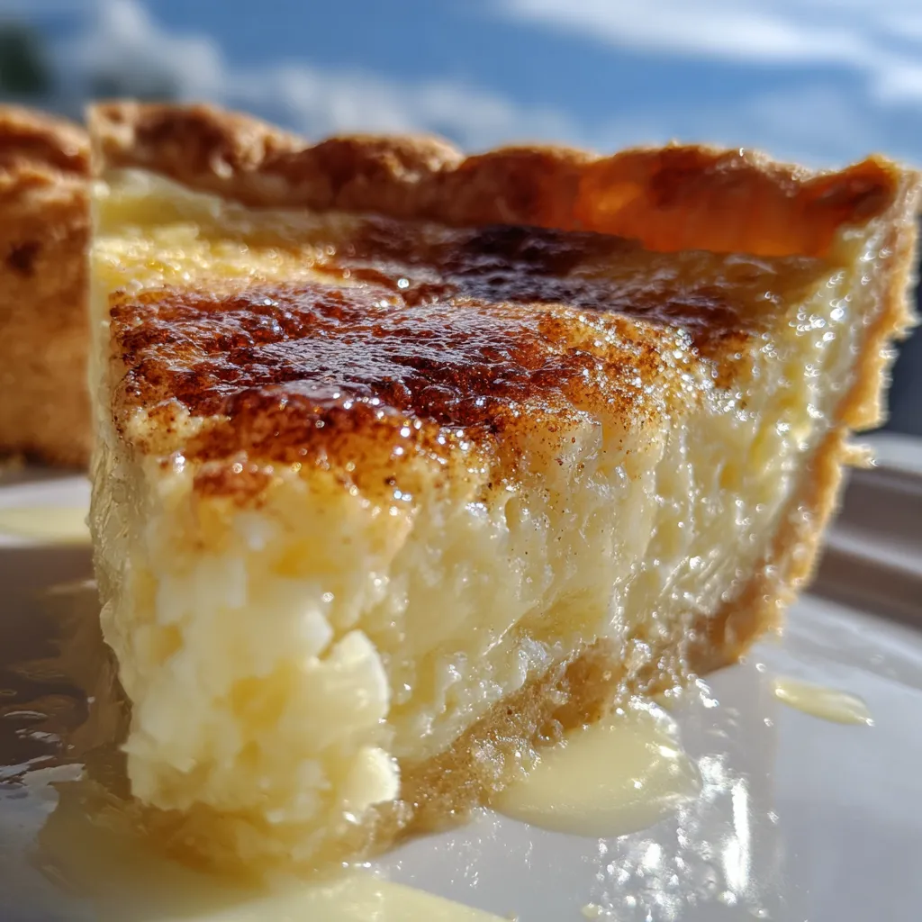 AMAZING CINNAMON-VANILLA CUSTARD PIE