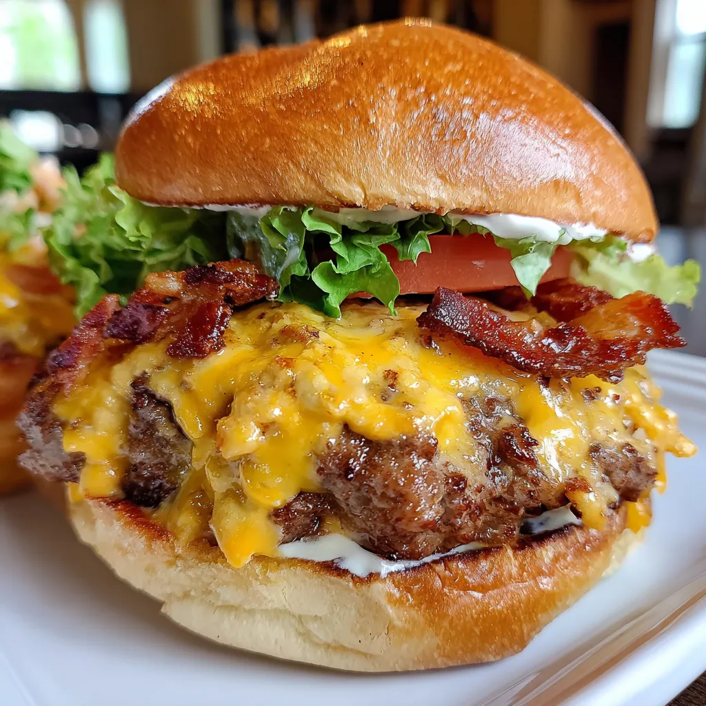 BEST BACON RANCH CHEESEBURGER RECIPE