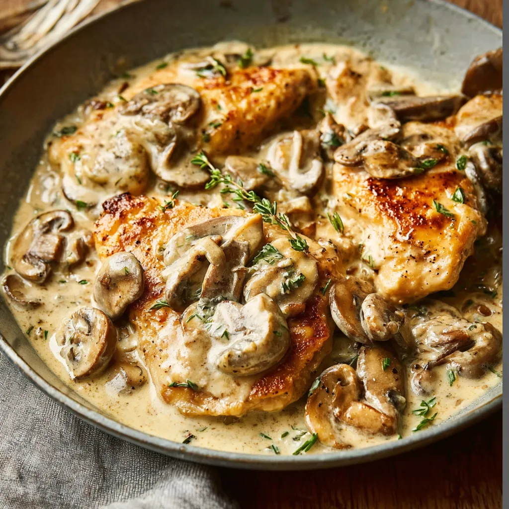 BEST MUSHROOM CHICKEN EVER