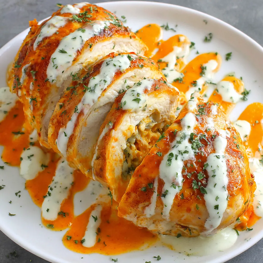BUFFALO RANCH STUFFED CHICKEN EASY
