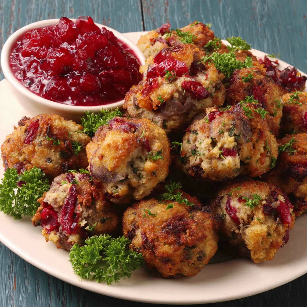 CRANBERRY TURKEY STUFFING BALLS ULTIMATE