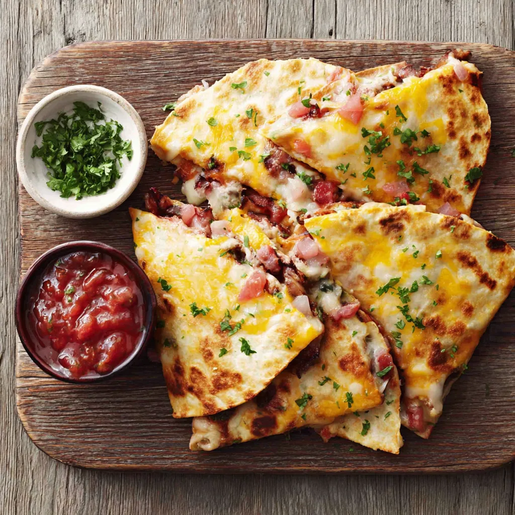 BBQ Chicken Quesadillas, a delicious and easy-to-make meal, are featured in this article.