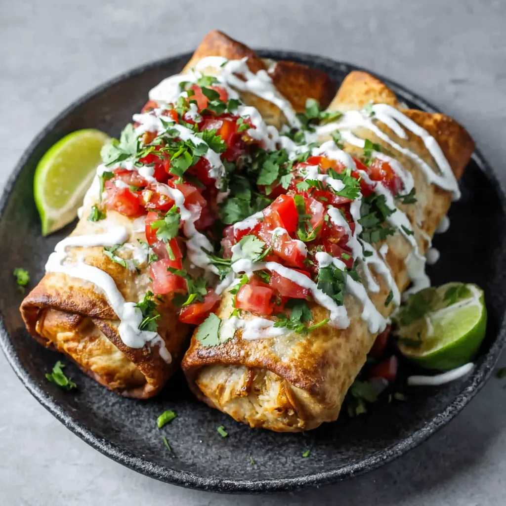 EASY CHICKEN CHIMICHANGAS