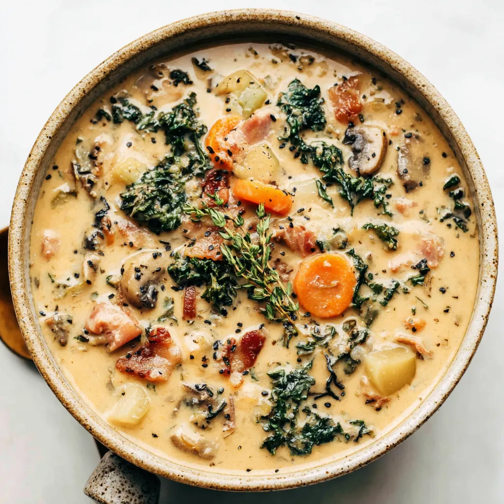 A delicious bowl of Crockpot Soups is pictured, perfect for a comforting and easy meal.