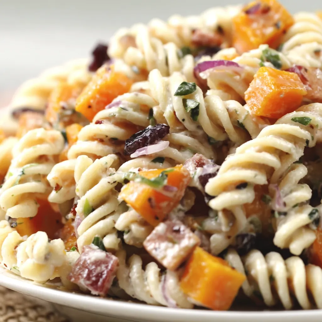 EASY FALL HARVEST PASTA SALAD