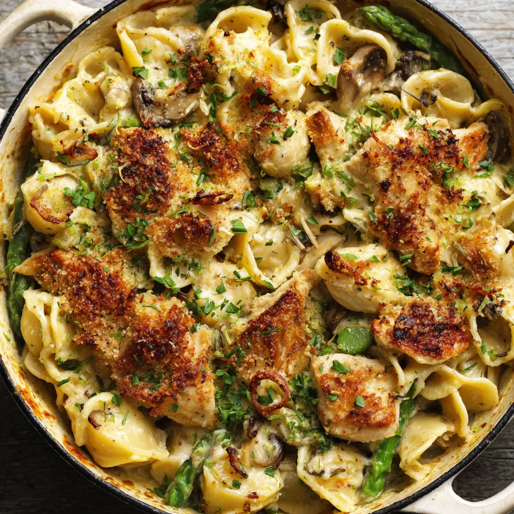 EASY LEMON CHICKEN PASTA BAKE