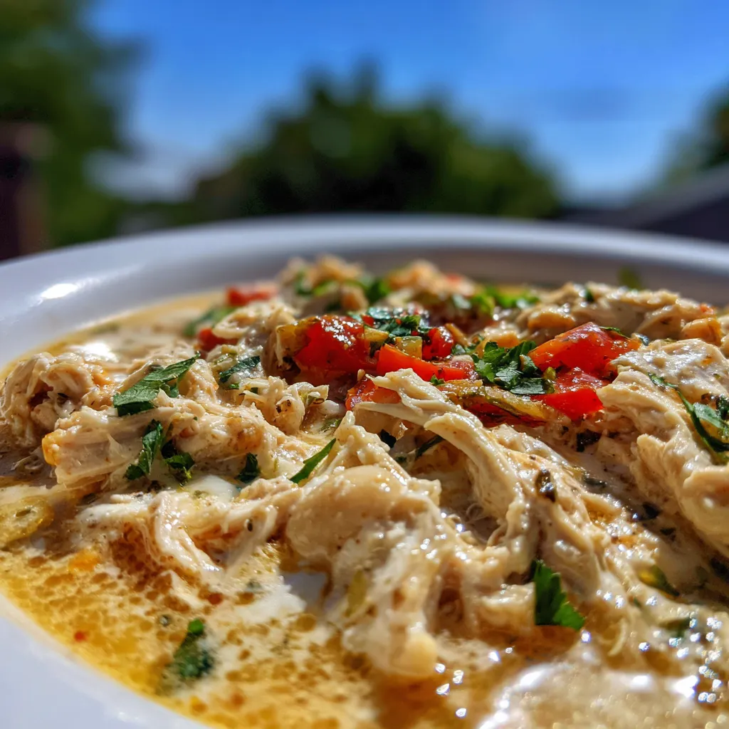 EASY WHITE CHICKEN CHILI CREAM CHEESE