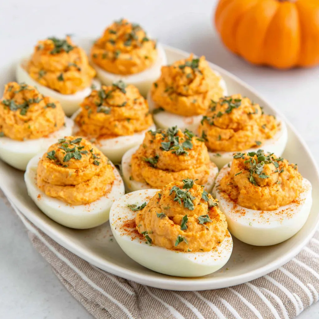 FOOLPROOF PUMPKIN PATCH DEVILED EGGS