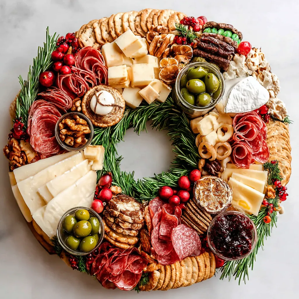 A beautiful Charcuterie Wreath is shown as a featured image for a food blog post.