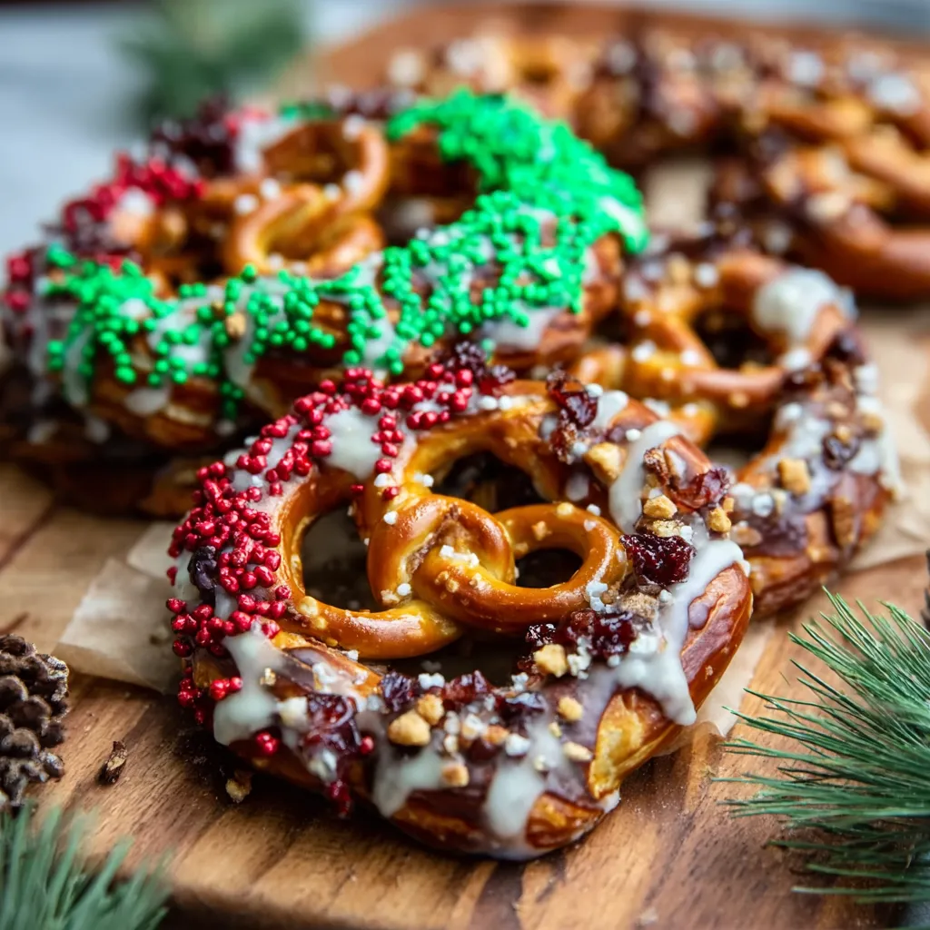 IRRESISTIBLE CHOCOLATE PRETZEL WREATHS