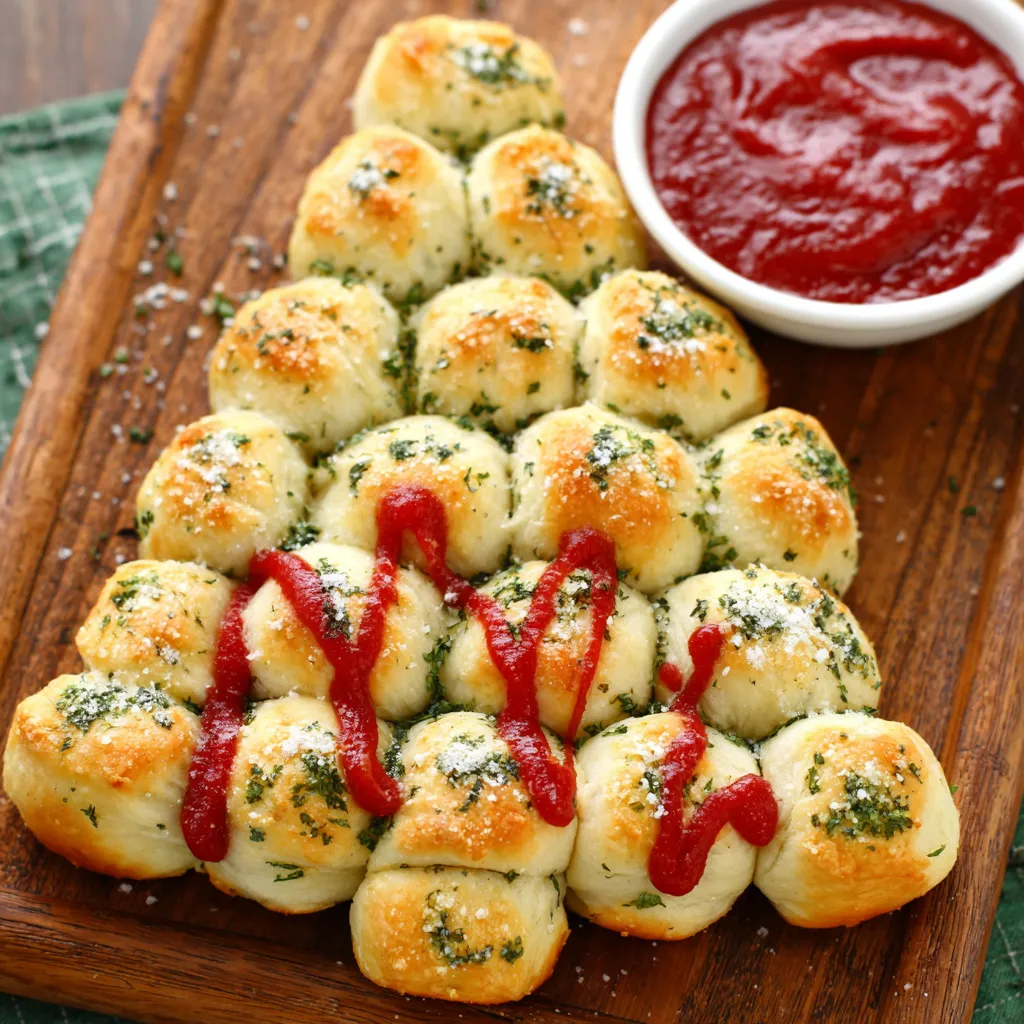 PERFECT CHEESY PULL APART CHRISTMAS BREAD