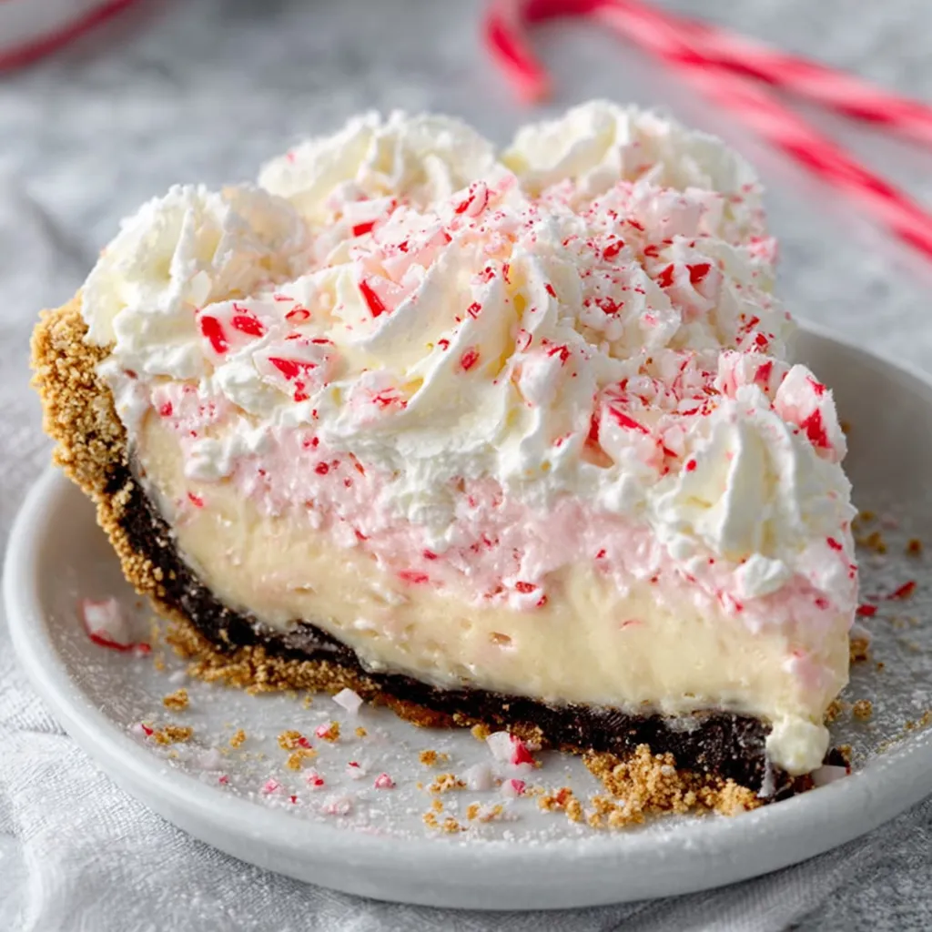 QUICK CHRISTMAS PEPPERMINT PIE