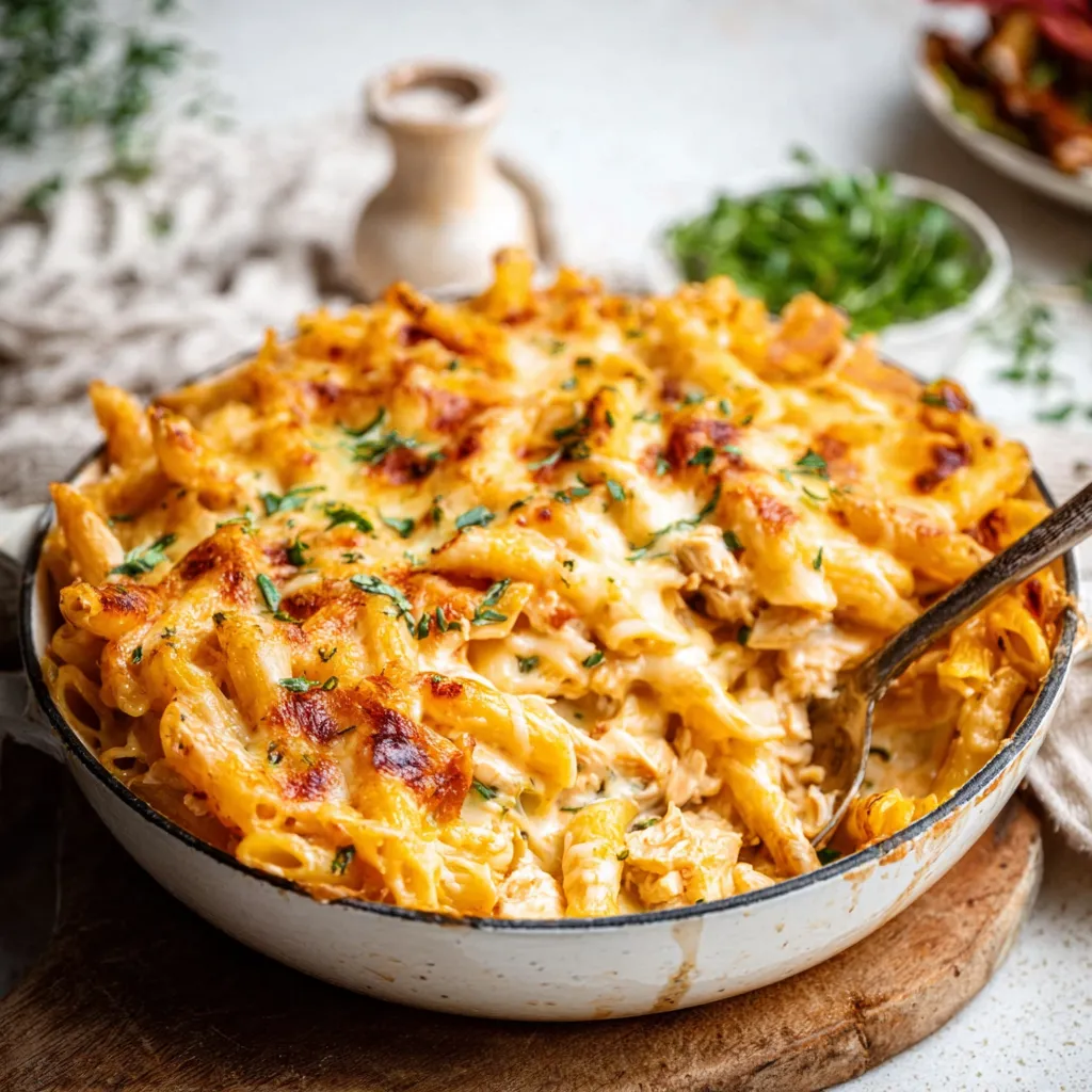 ULTIMATE CHEESY CHICKEN PASTA BAKE