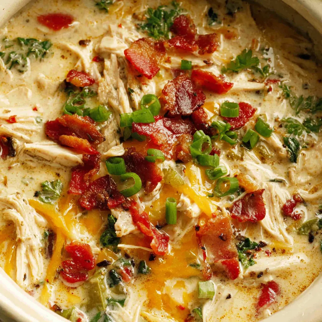 Creamy and delicious Crack Chicken Soup is shown as the featured image for the recipe article.